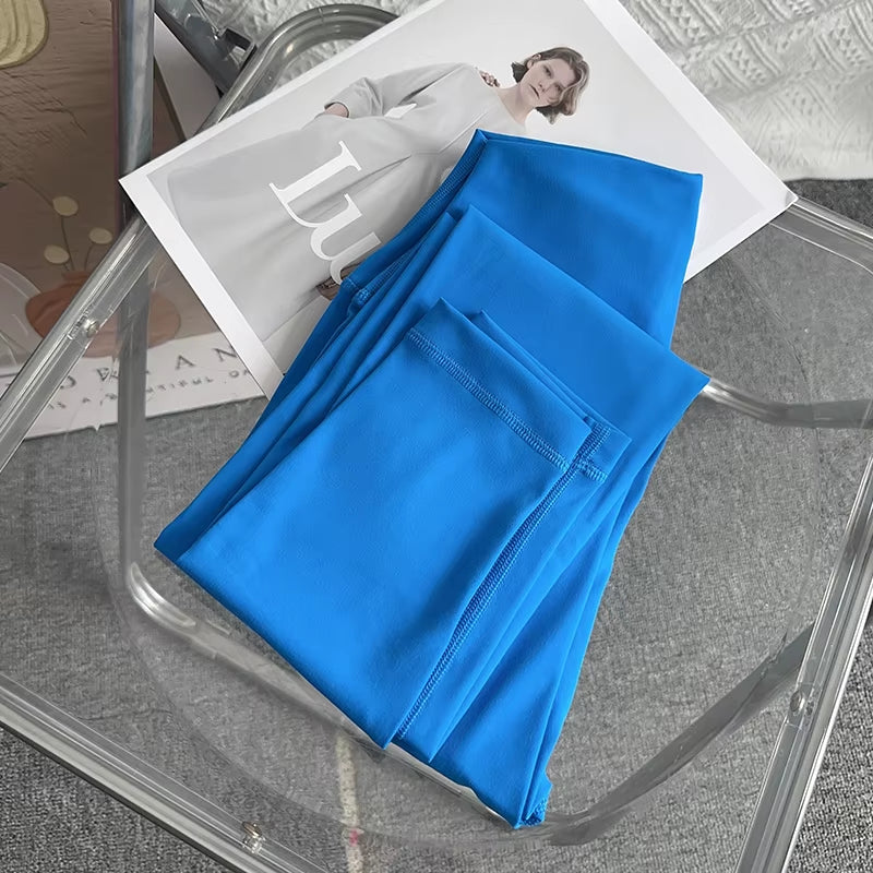 Hot Sale Fitness Female Leggings Running Pants Naked Feeling Leggings High Waist Push up Sport Women Fitness Running Yoga Pants