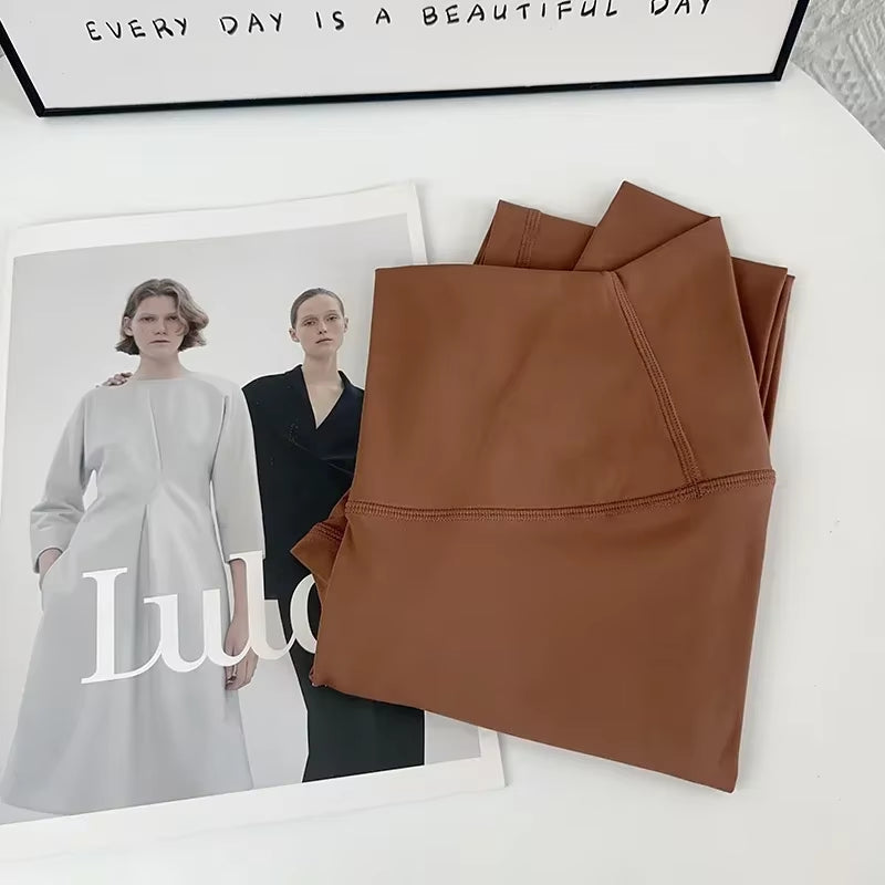 Hot Sale Fitness Female Leggings Running Pants Naked Feeling Leggings High Waist Push up Sport Women Fitness Running Yoga Pants