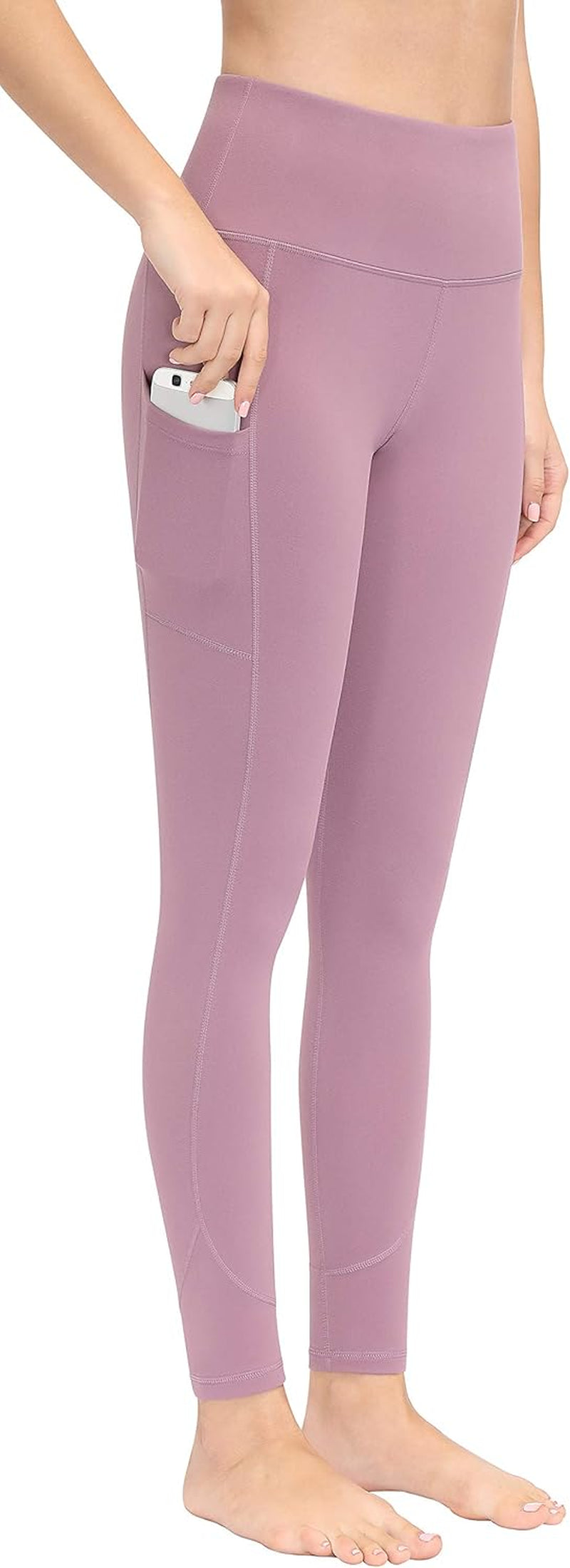 High Waist Yoga Pants with Pockets, Workout Pants for Women, Yoga Leggings with Pockets Pink